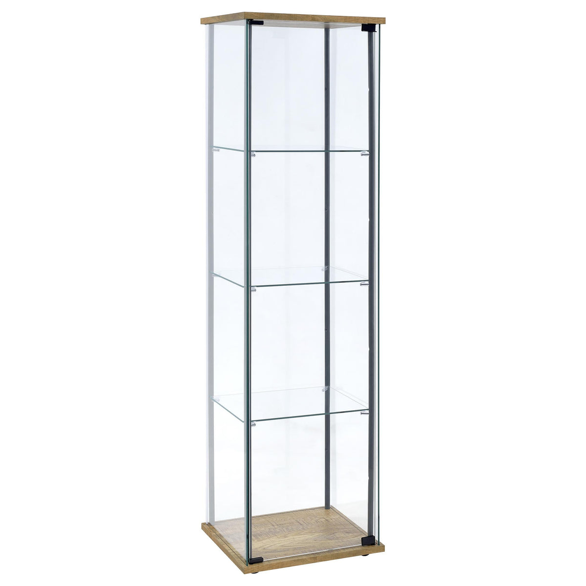 Delphinium Curio Cabinet in Black - Coaster Furniture