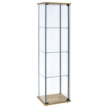 Delphinium Curio Cabinet in Black - Coaster Furniture