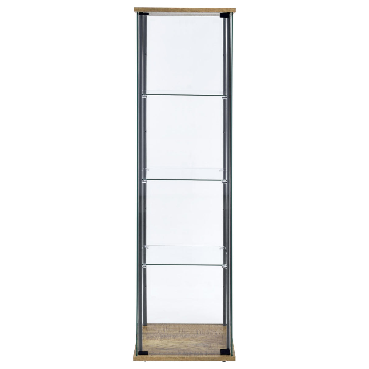 Delphinium Curio Cabinet in Black - Coaster Furniture