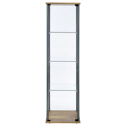 Delphinium Curio Cabinet in Black - Coaster Furniture