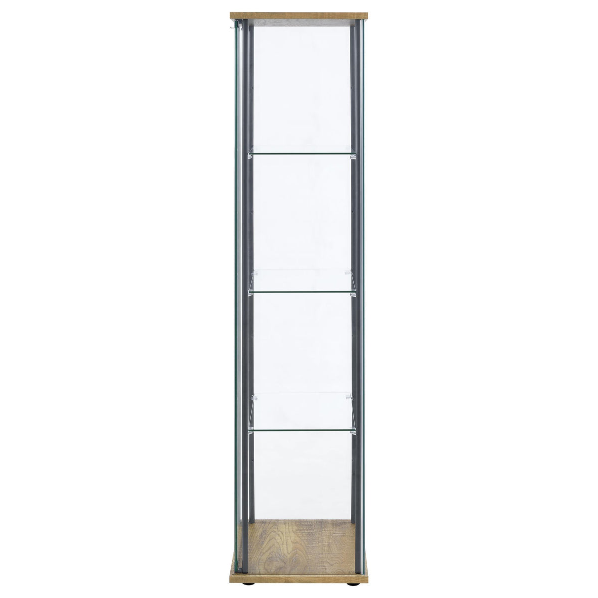 Delphinium Curio Cabinet in Black - Coaster Furniture