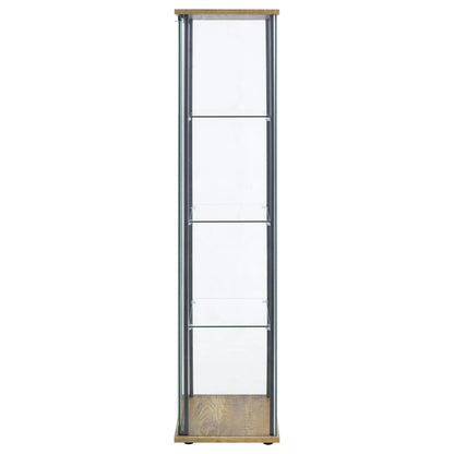 Delphinium Curio Cabinet in Black - Coaster Furniture