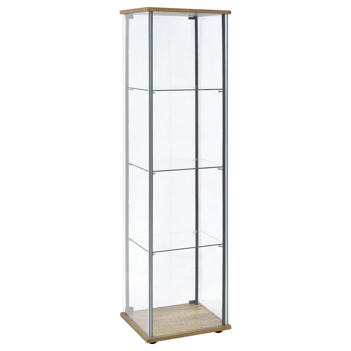 Delphinium Curio Cabinet in Black - Coaster Furniture