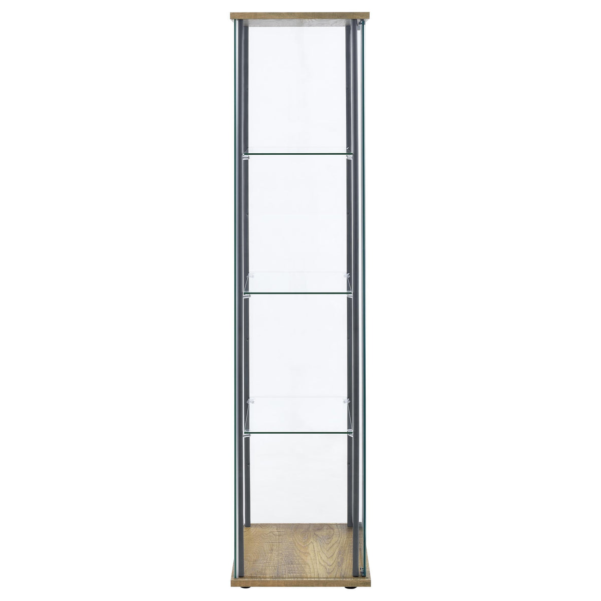 Delphinium Curio Cabinet in Black - Coaster Furniture