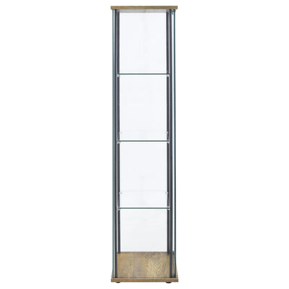 Delphinium Curio Cabinet in Black - Coaster Furniture