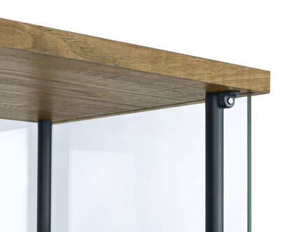 Delphinium Curio Cabinet in Black - Coaster Furniture