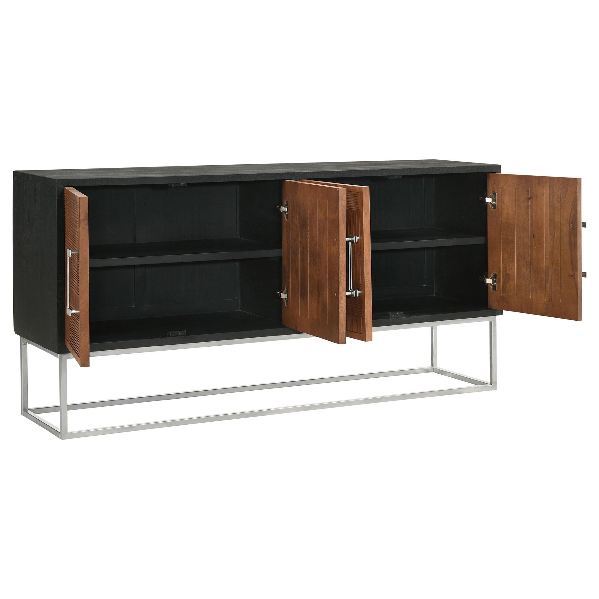 Borman Accent Cabinet in Walnut - Coaster Furniture