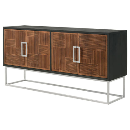Borman Accent Cabinet in Walnut - Coaster Furniture