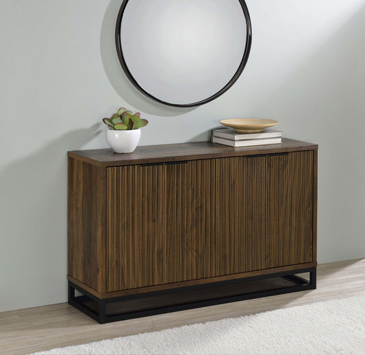 Mariska Accent Cabinet in Distressed White - Coaster Furniture