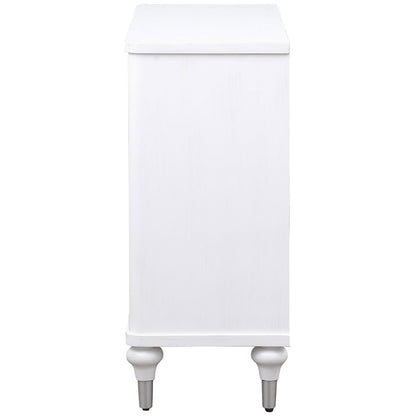 Cardella Accent Cabinet in Distressed White - Coaster Furniture