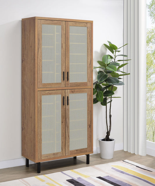 Teller Shoe Cabinet in Natural Oak - Coaster Furniture