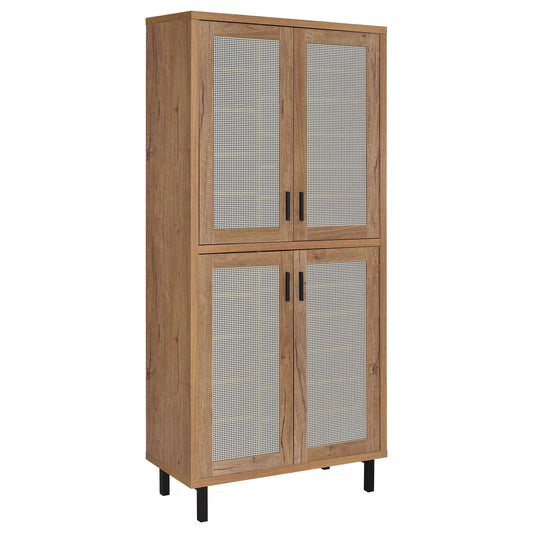 Teller Shoe Cabinet in Natural Oak - Coaster Furniture