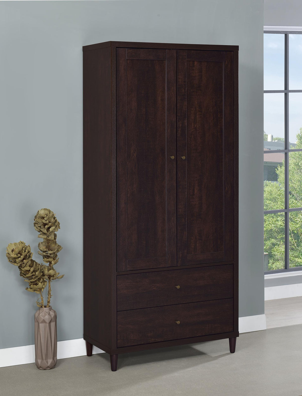 Wadeline Accent Cabinet in Rustic Tobacco - Coaster Furniture