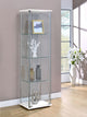Bellatrix Curio Cabinet in White - Coaster Furniture