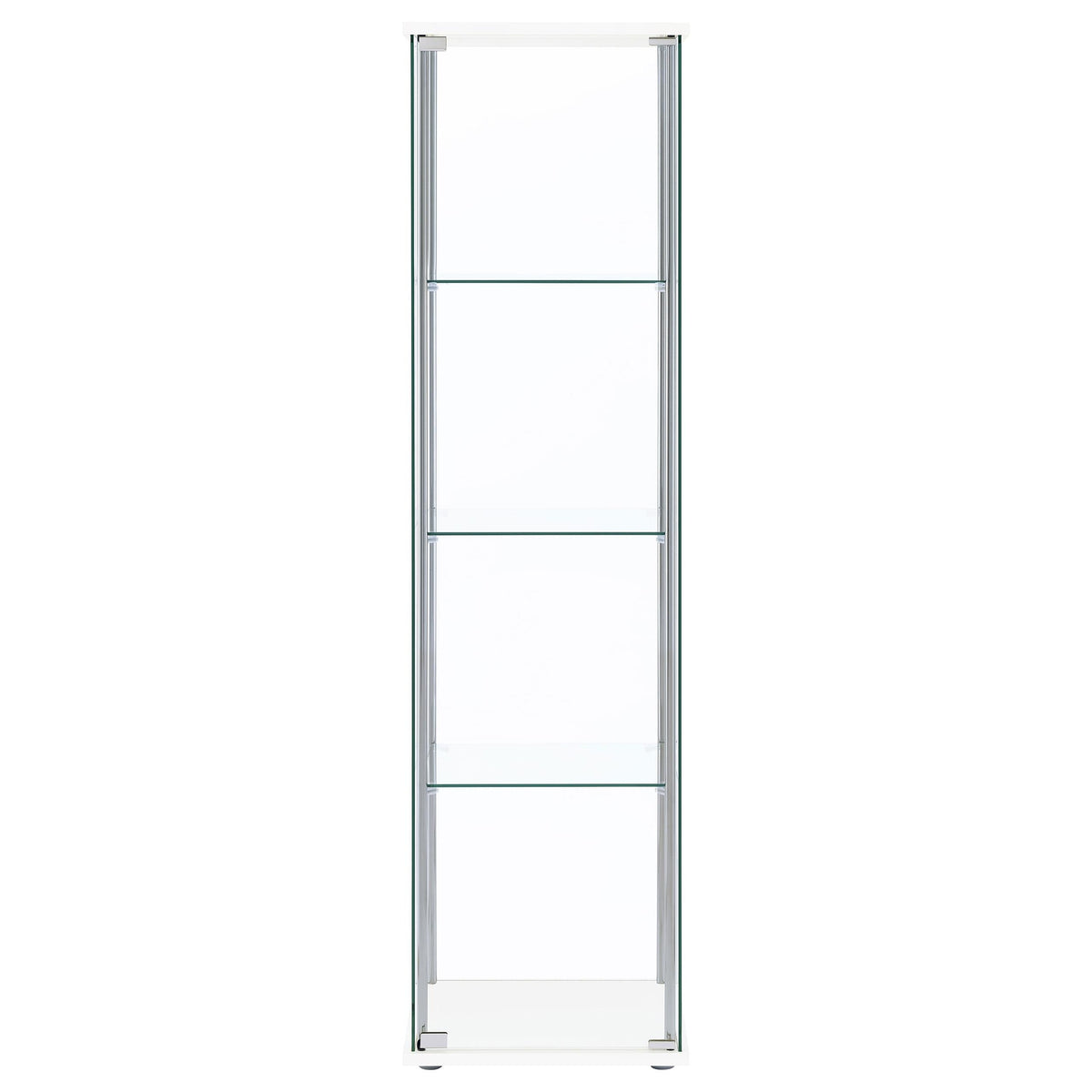Bellatrix Curio Cabinet in White - Coaster Furniture