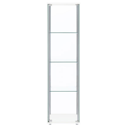 Bellatrix Curio Cabinet in White - Coaster Furniture