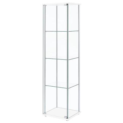 Bellatrix Curio Cabinet in White - Coaster Furniture