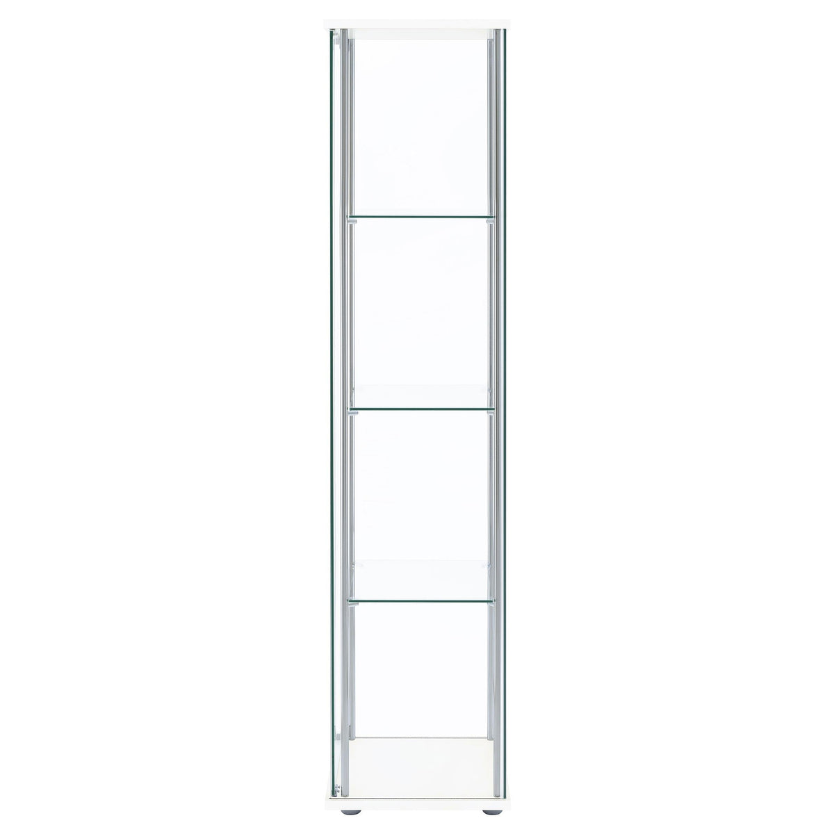 Bellatrix Curio Cabinet in White - Coaster Furniture