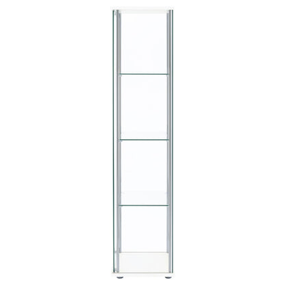 Bellatrix Curio Cabinet in White - Coaster Furniture