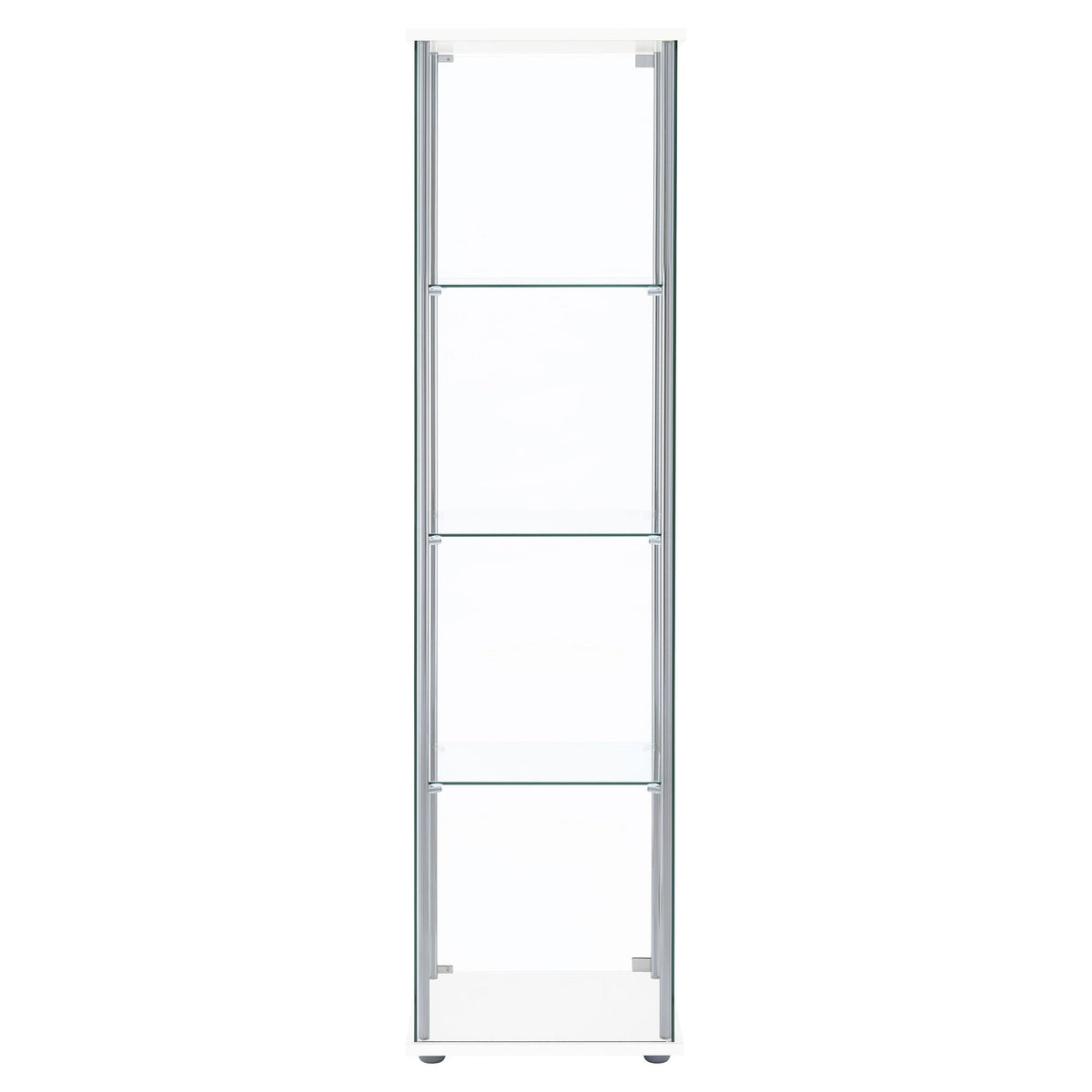 Bellatrix Curio Cabinet in White - Coaster Furniture