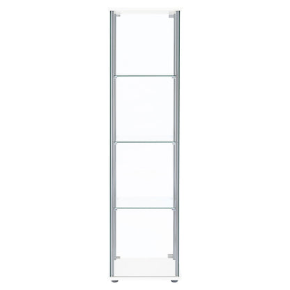 Bellatrix Curio Cabinet in White - Coaster Furniture