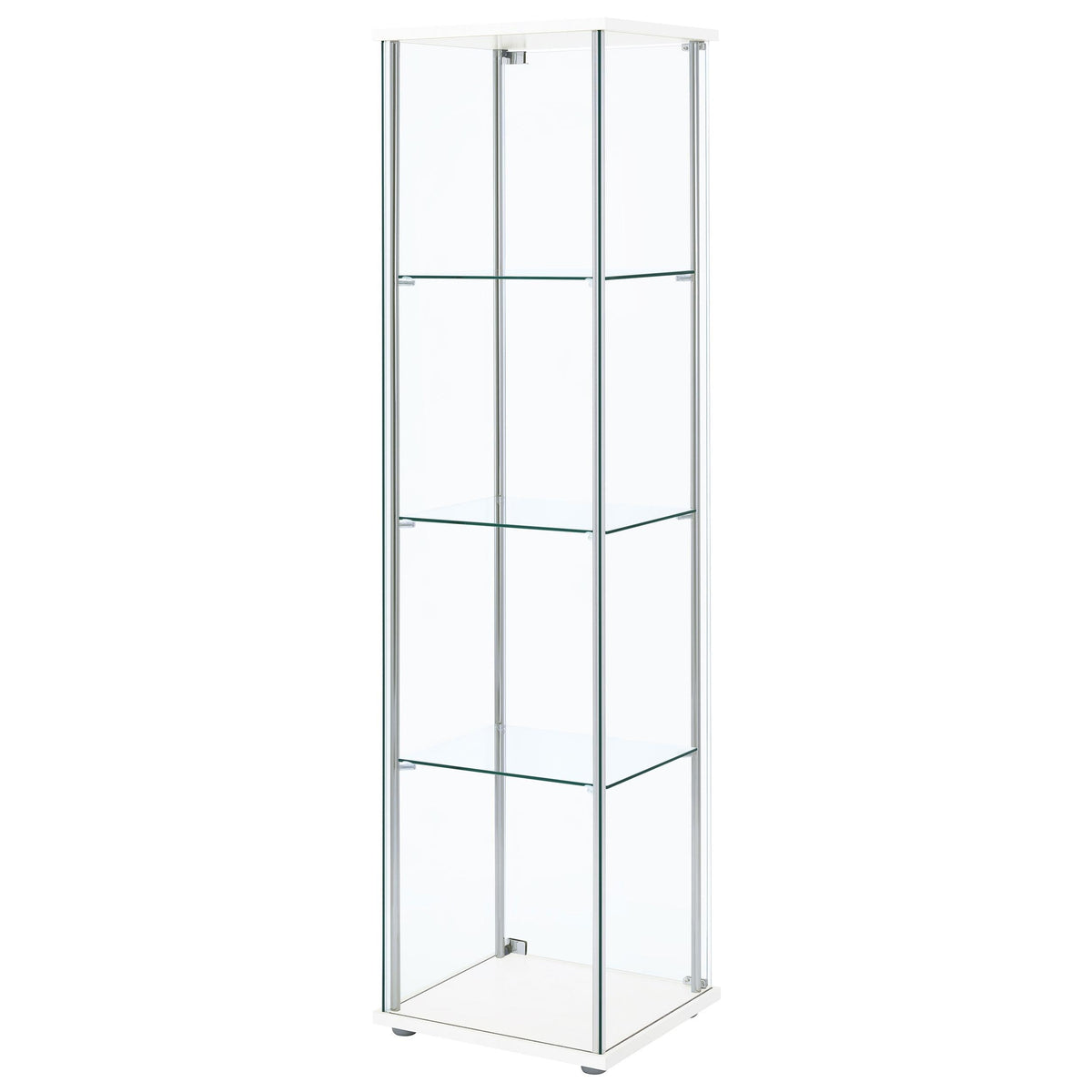 Bellatrix Curio Cabinet in White - Coaster Furniture