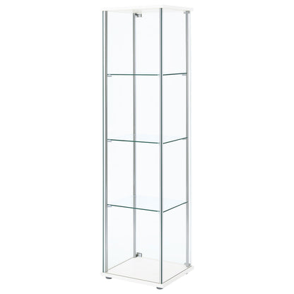 Bellatrix Curio Cabinet in White - Coaster Furniture