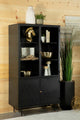 Santiago Accent Cabinet in Matte Black - Coaster Furniture