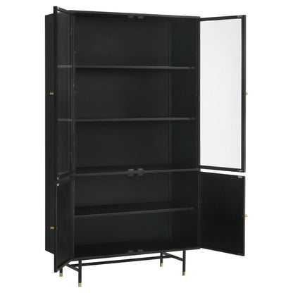 Santiago Accent Cabinet in Matte Black - Coaster Furniture