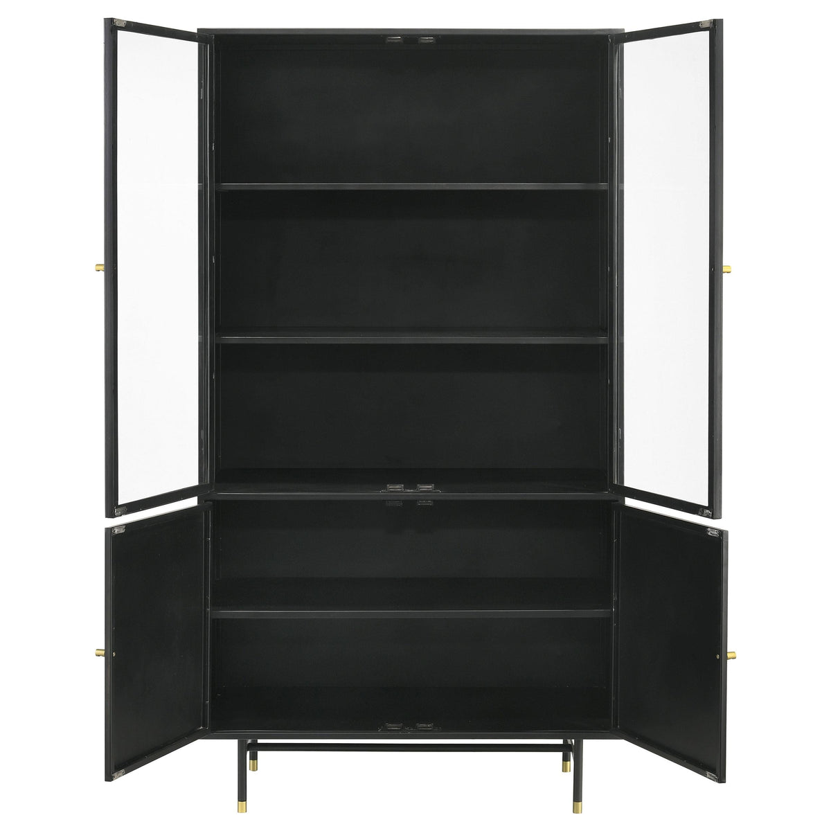 Santiago Accent Cabinet in Matte Black - Coaster Furniture