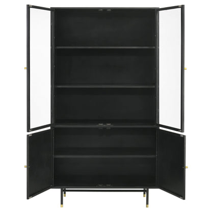 Santiago Accent Cabinet in Matte Black - Coaster Furniture