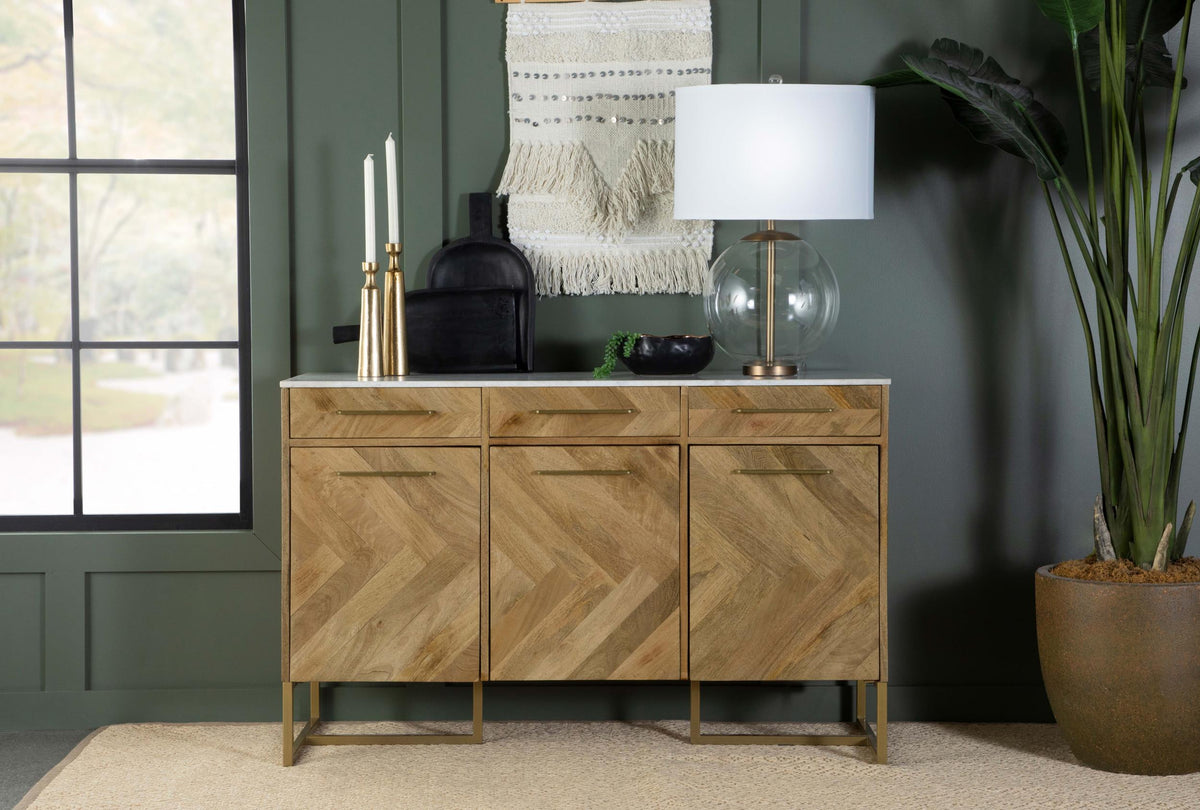 Santiago Accent Cabinet in Matte Black - Coaster Furniture