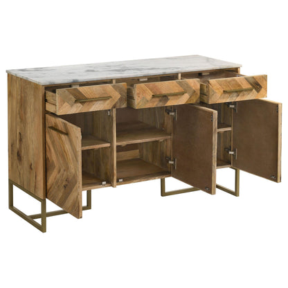 Santiago Accent Cabinet in Matte Black - Coaster Furniture