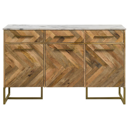 Santiago Accent Cabinet in Matte Black - Coaster Furniture