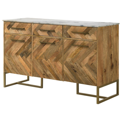 Santiago Accent Cabinet in Matte Black - Coaster Furniture