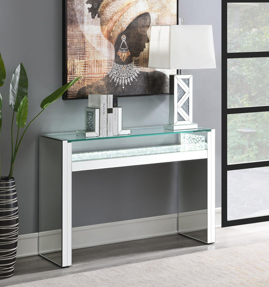 Edna Console Table in Mirror - Coaster Furniture