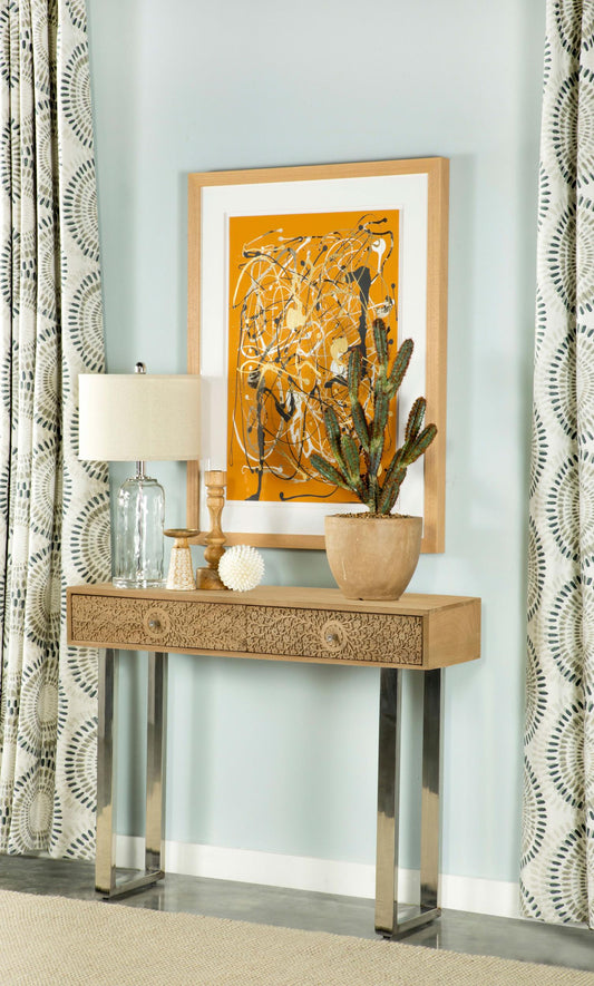 Draco Console Table in Natural - Coaster Furniture