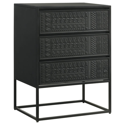 Alcoa Accent Cabinet in Black - Coaster Furniture