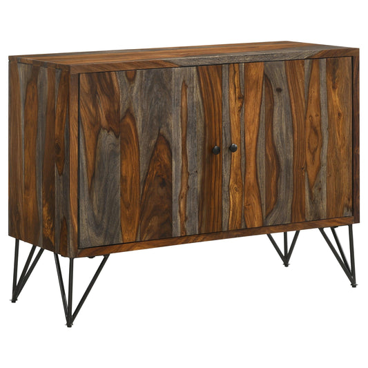 Macon Accent Cabinet in Grey Sheesham - Coaster Furniture