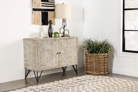 Eileen Accent Cabinet in White Washed - Coaster Furniture