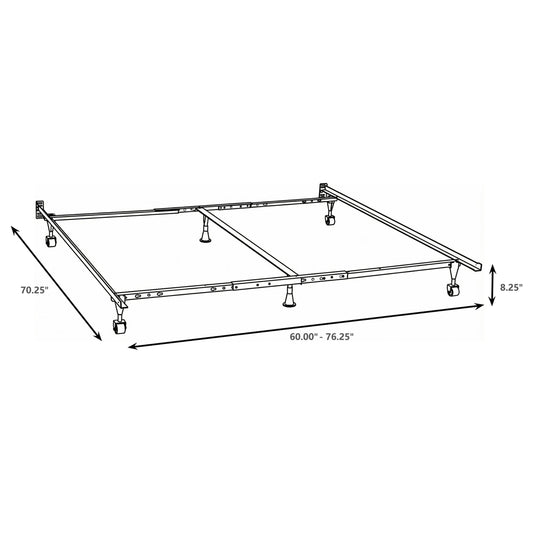 Kerns Q/Ke/Kw Bed Frame (Hb) in Black
