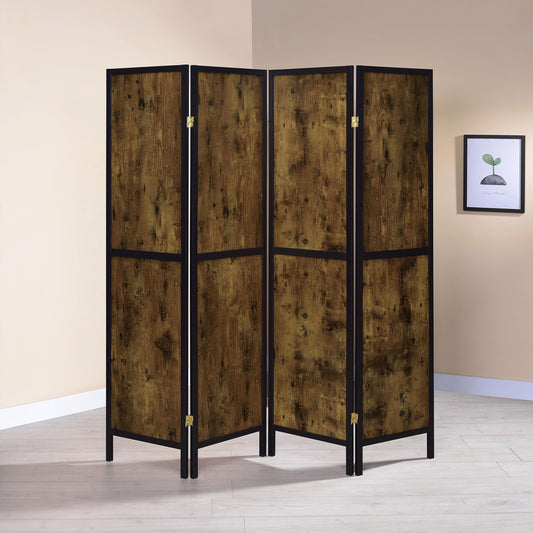 Deepika Room Divider in Rustic Nutmeg - Coaster Furniture