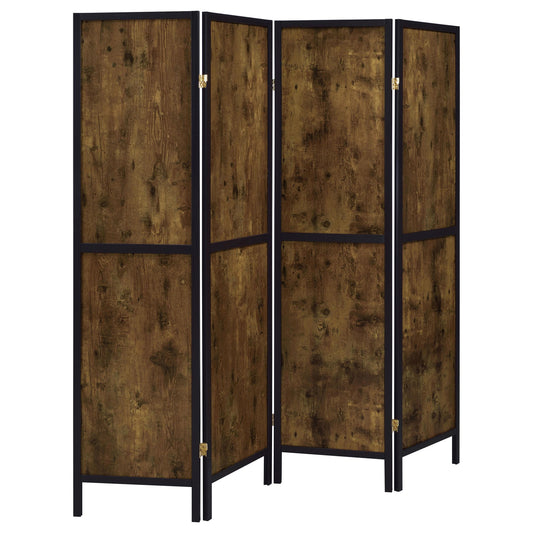 Deepika Room Divider in Rustic Nutmeg - Coaster Furniture