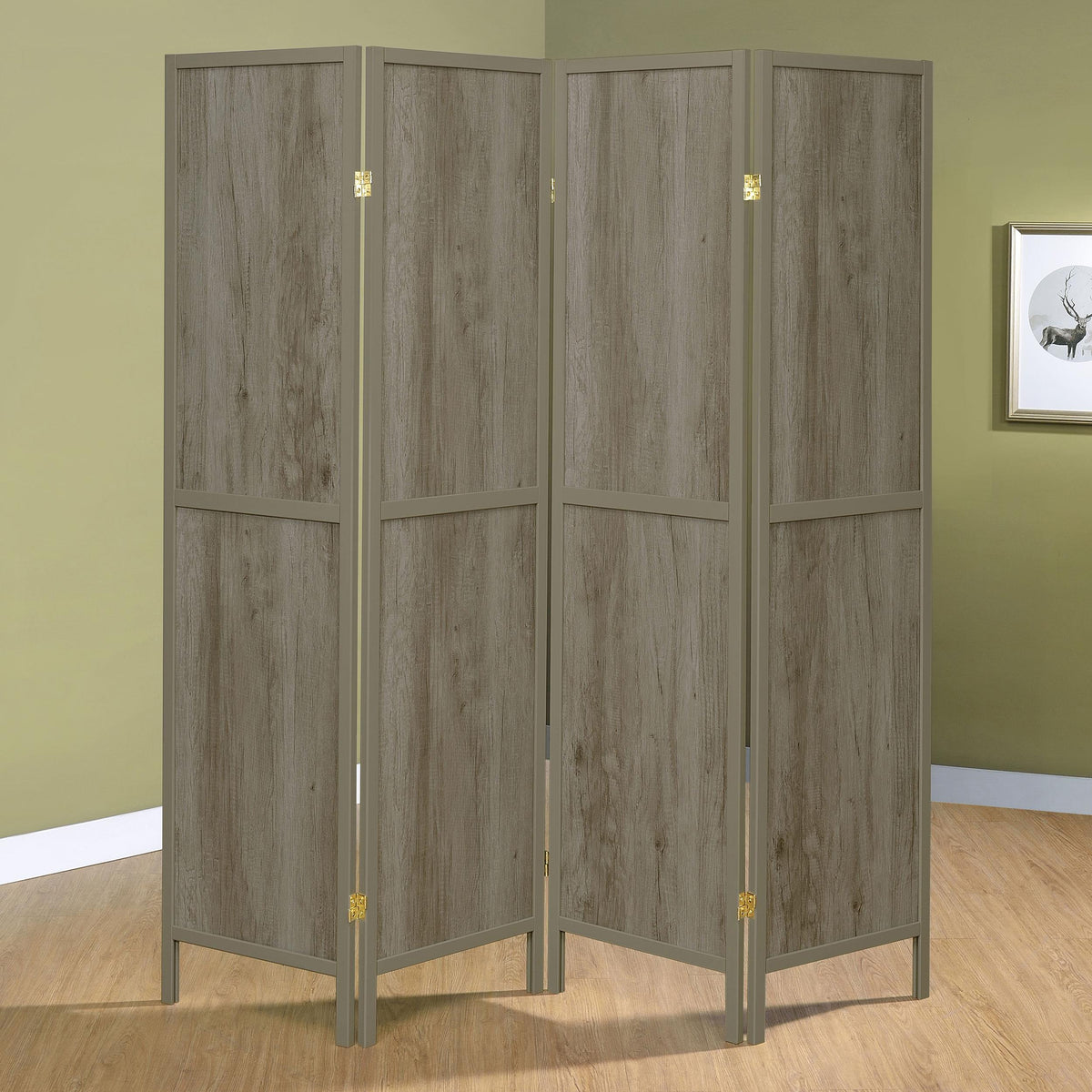 Deepika Room Divider in Rustic Nutmeg - Coaster Furniture