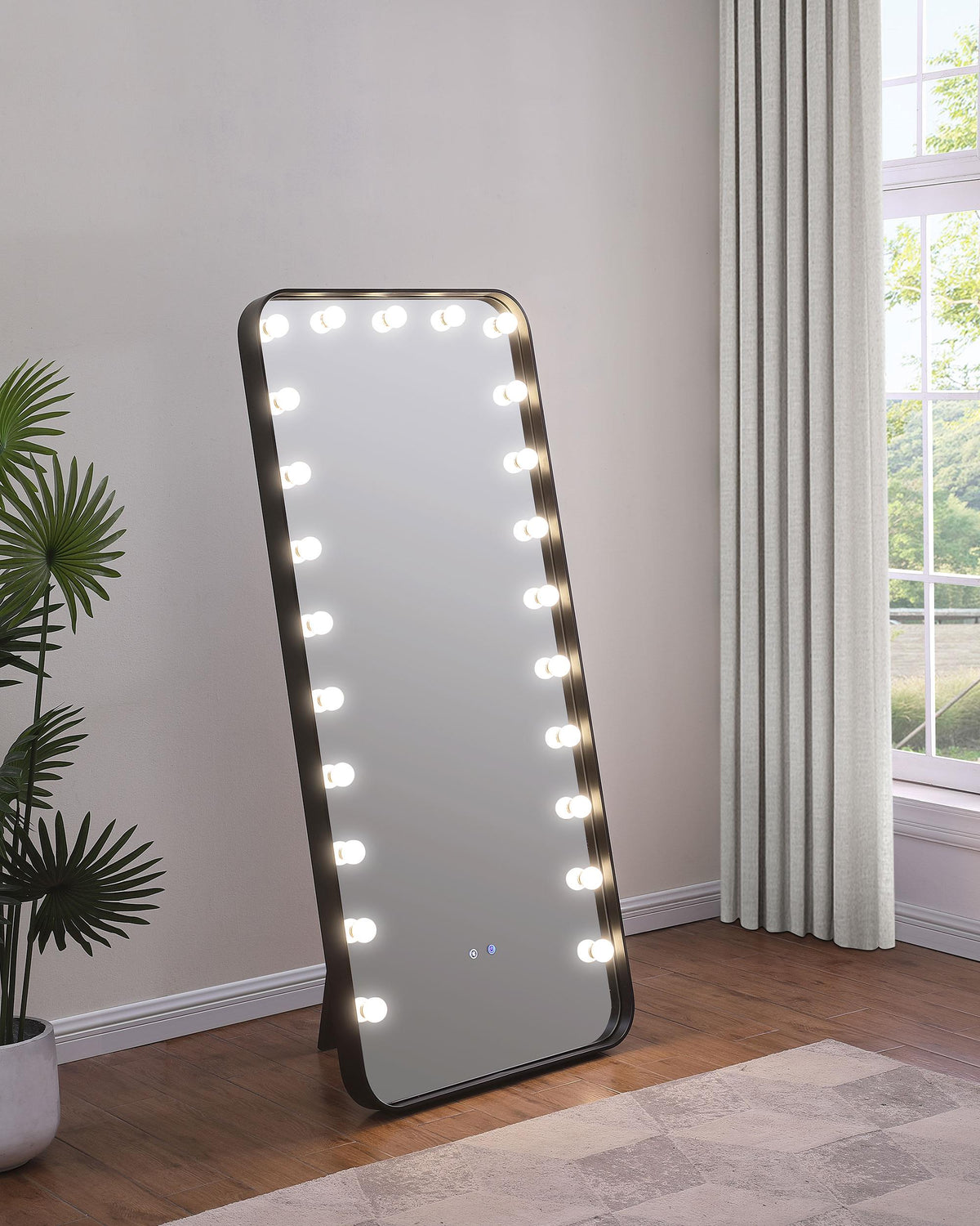 Canton Standing Mirror in Black - Coaster Furniture