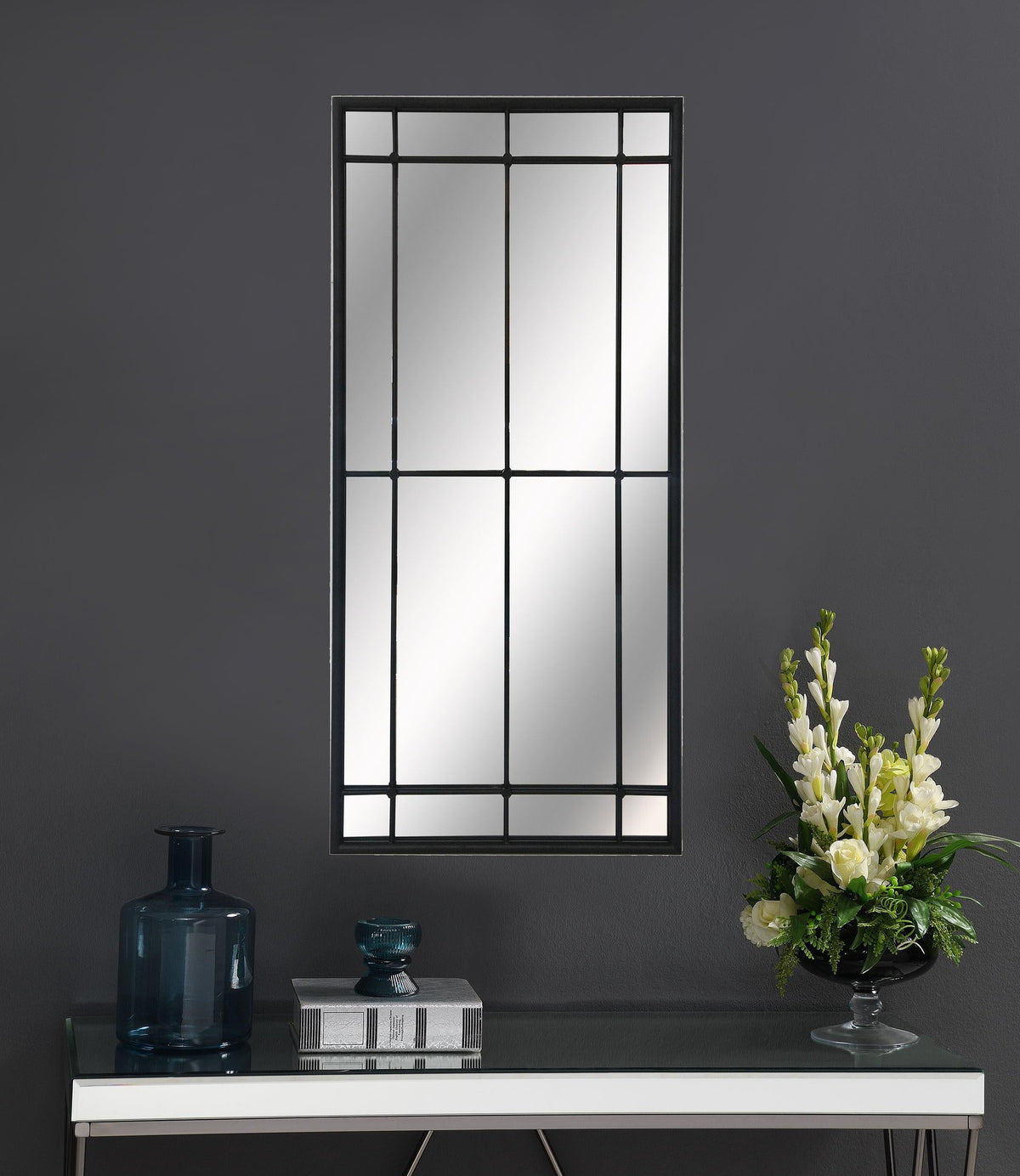 Annetta Wall Mirror in Black - Coaster Furniture
