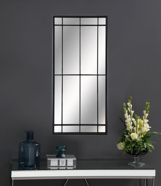 Annetta Wall Mirror in Black - Coaster Furniture