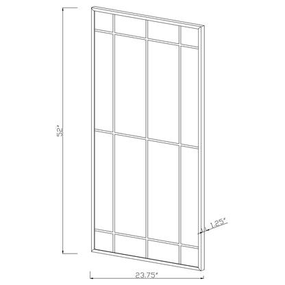 Annetta Wall Mirror in Black - Coaster Furniture