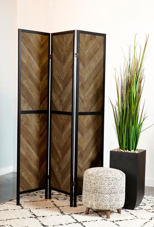 Marlene Room Divider in Rustic Tobacco - Coaster Furniture