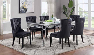D6160 Velvet Mirror Dining Set